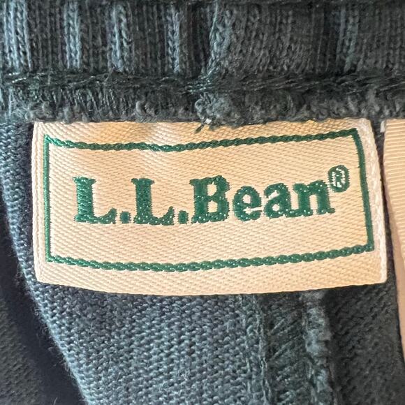 L.L. Bean Knit Shorts men’s XXL elastic waist dark green front pockets nwot - Picture 3 of 7